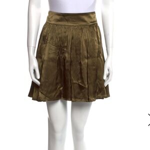 Ganni Olive Mini Skirt